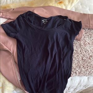 J. Crew Black Fitted Short Sleeve T-Shirt